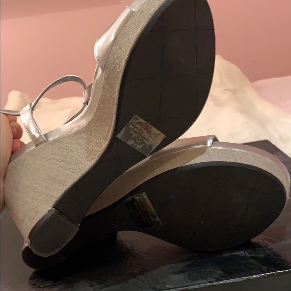 Silver sandal wedges - Picture 5 of 14